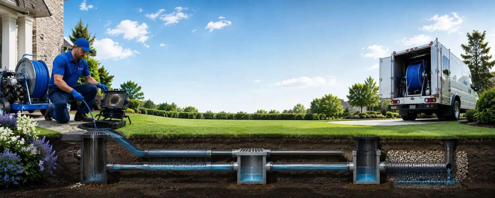 Outdoor drain cleaning information for Canaan, VT